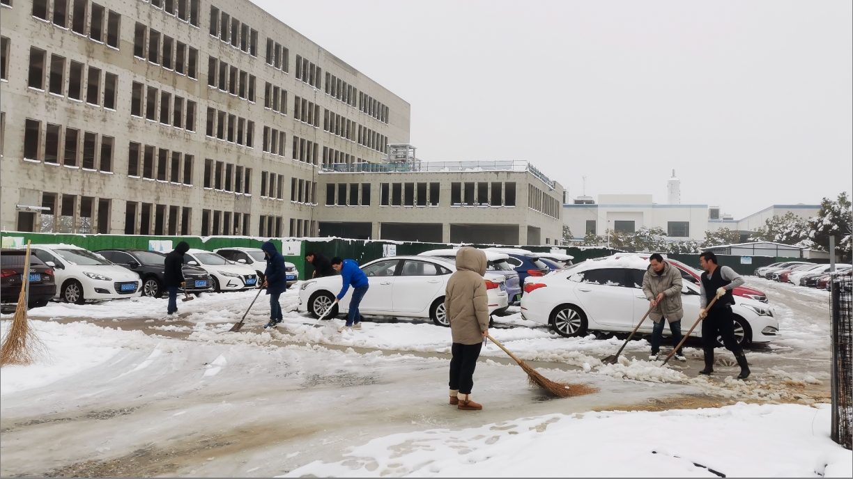 雪绽琼花日 扫雪暖心时丨MK体育(中国)官方网站开展扫雪除冰活动